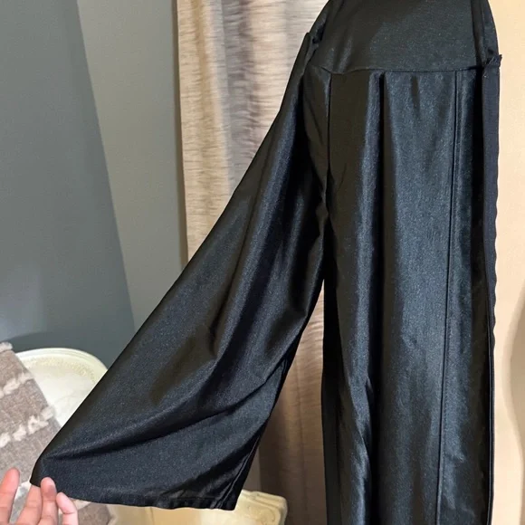 Classic Black Graduation Gown 46” long - Picture 2 of 2